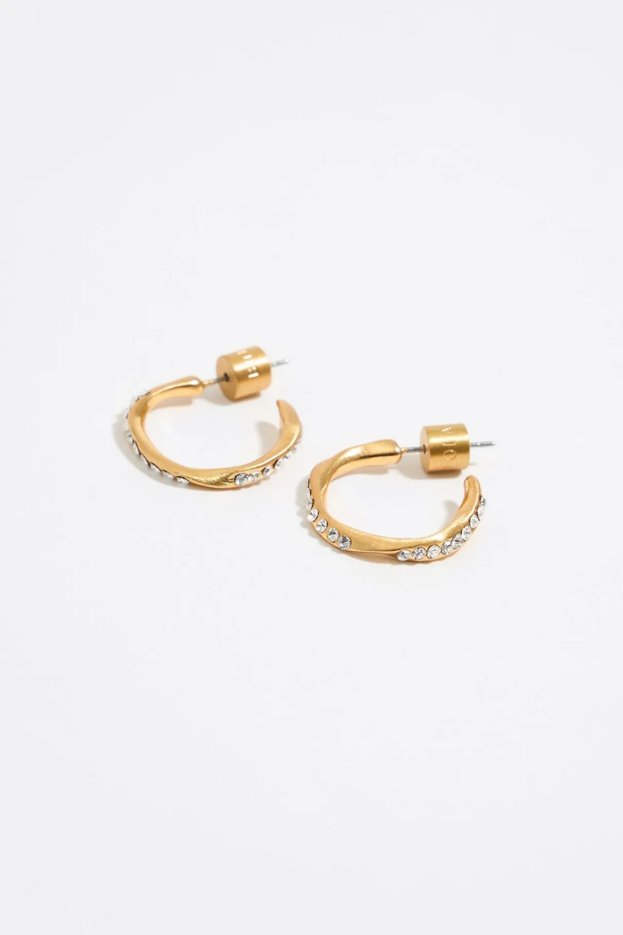 Mujer BIMBA Y LOLA Pendientes<Pendientes Aro Dorado Mate Y Cristales