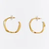 Mujer BIMBA Y LOLA Pendientes<Pendientes Aro Irregular Maxi Dorados