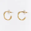 Mujer BIMBA Y LOLA Pendientes<Pendientes Aro Irregular Dorados