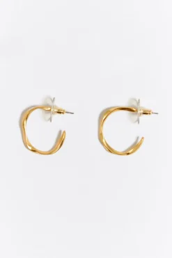 Mujer BIMBA Y LOLA Pendientes<Pendientes Aro Irregular Dorados