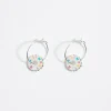 Mujer BIMBA Y LOLA Pendientes<Pendientes Aro Logo Cristales Multicolor