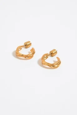 Mujer BIMBA Y LOLA Pendientes<Pendientes Aro Mini Dorado Mate