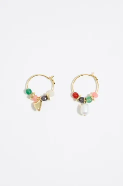 Mujer BIMBA Y LOLA Pendientes<Pendientes Aro Piedras Multicolores