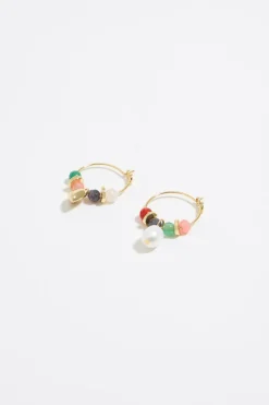 Mujer BIMBA Y LOLA Pendientes<Pendientes Aro Piedras Multicolores