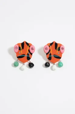 Mujer BIMBA Y LOLA Pendientes<Pendientes Camaleones Resina Multicolor