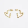Mujer BIMBA Y LOLA Pendientes<Pendientes Corazon Textura Dorados