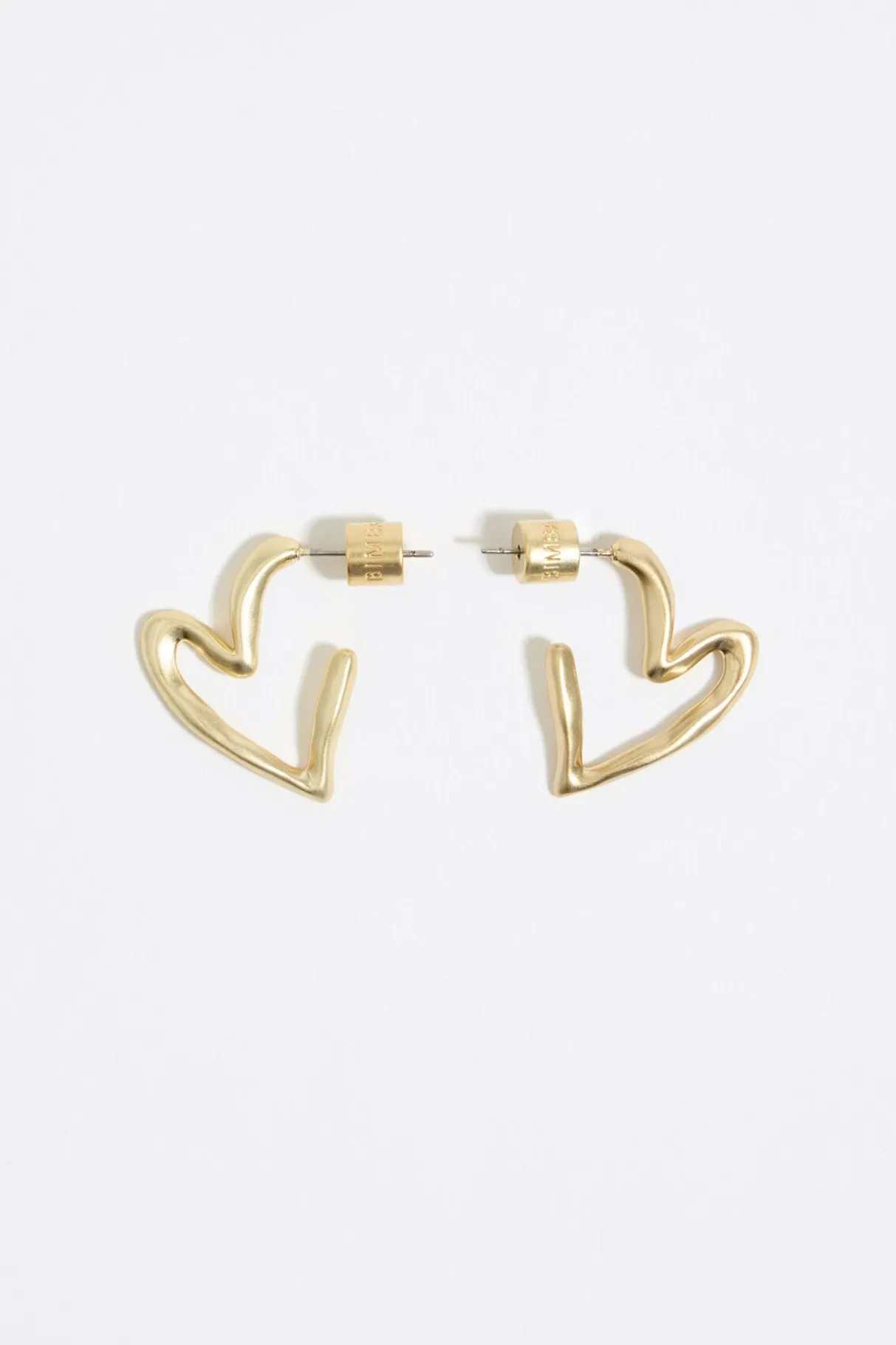 Mujer BIMBA Y LOLA Pendientes<Pendientes Corazon Textura Dorados