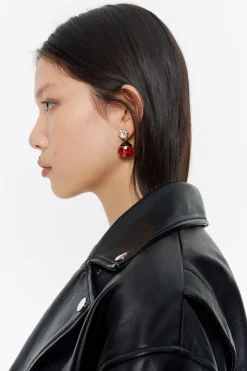 Mujer BIMBA Y LOLA Pendientes<Pendientes Cristal Y Mariquita Rojos