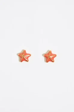 Mujer BIMBA Y LOLA Pendientes<Pendientes Estrella De Mar Coral