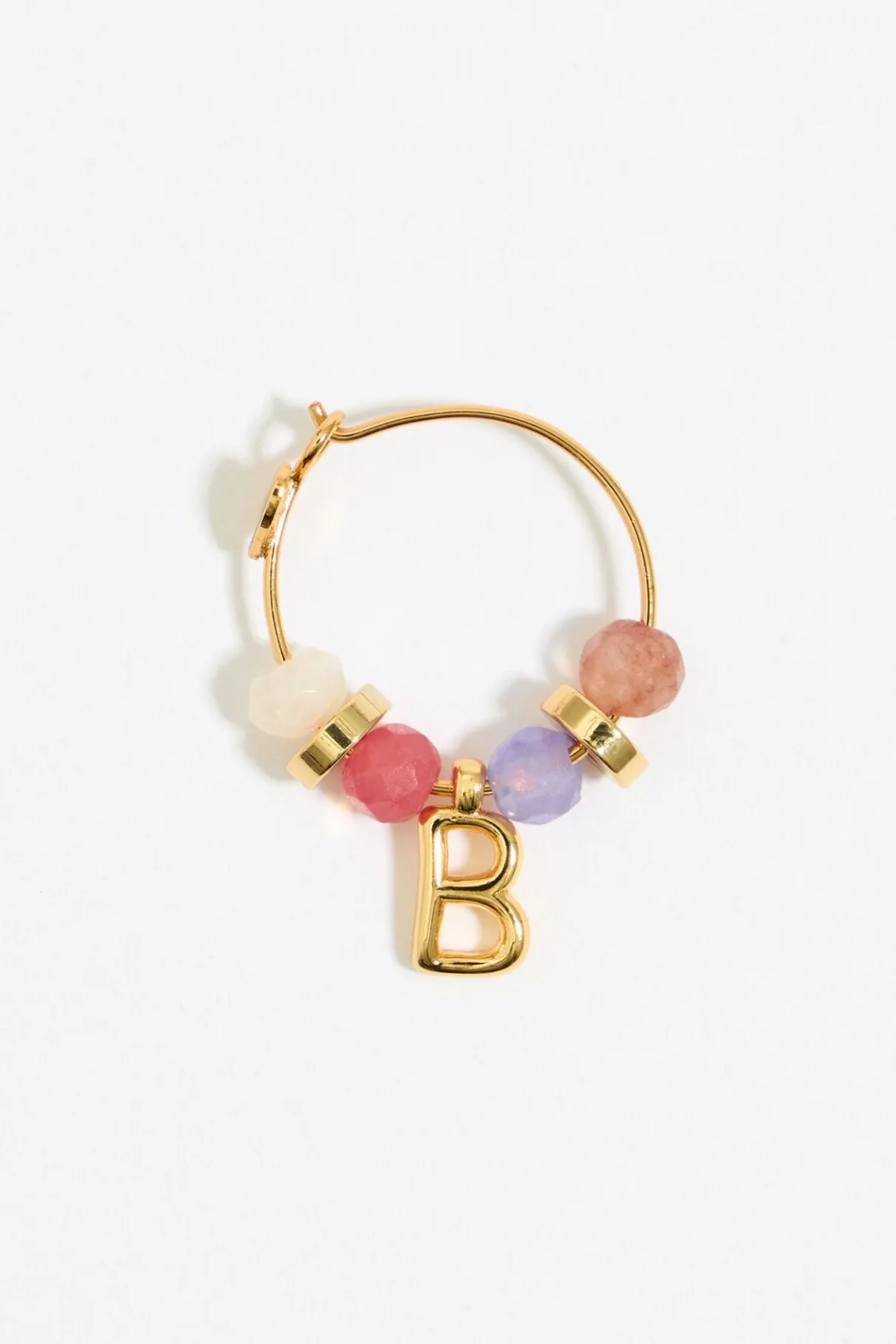 Mujer BIMBA Y LOLA Abecedario<Pendientes Letra B Piedras Multicolores