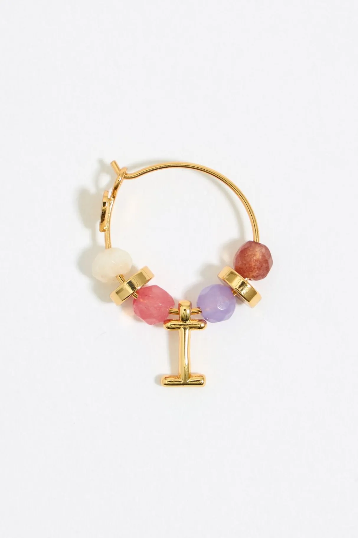 Mujer BIMBA Y LOLA Abecedario<Pendientes Letra I Piedras Multicolores