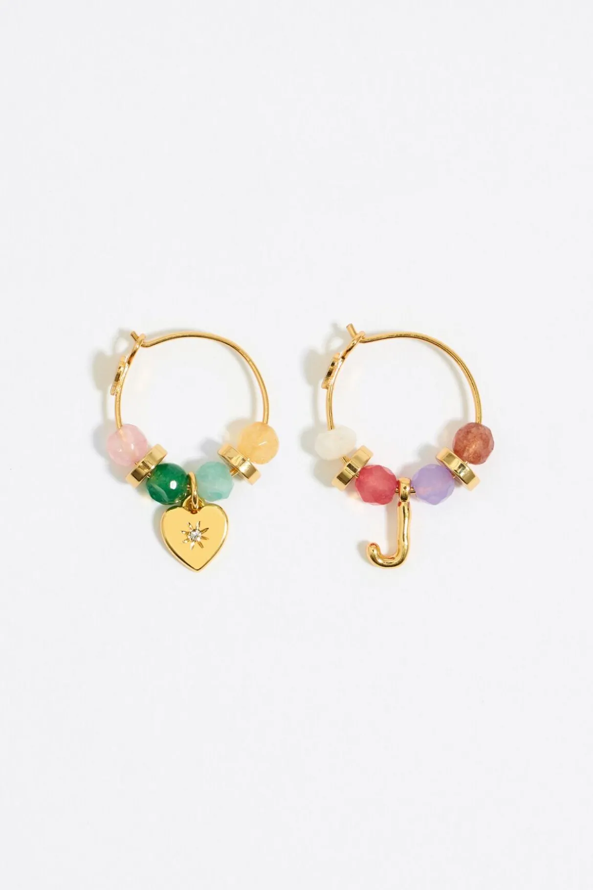 Mujer BIMBA Y LOLA Abecedario<Pendientes Letra J Piedras Multicolores