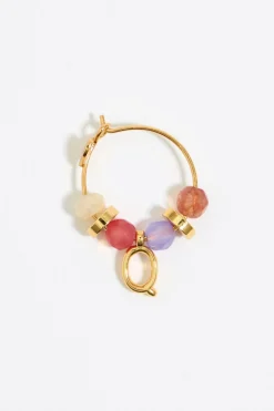 Mujer BIMBA Y LOLA Abecedario<Pendientes Letra Q Piedras Multicolores