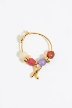 Mujer BIMBA Y LOLA Abecedario<Pendientes Letra X Piedras Multicolores