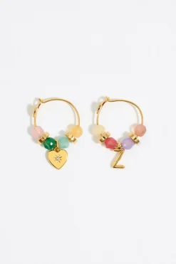 Mujer BIMBA Y LOLA Abecedario<Pendientes Letra Z Piedras Multicolores