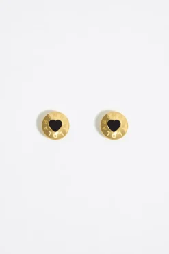 Mujer BIMBA Y LOLA Pendientes<Pendientes Logo Candy Corazon Negro