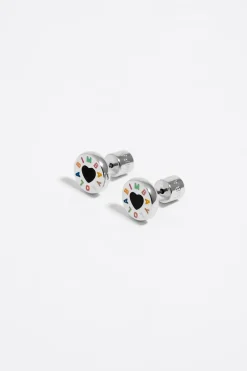 Mujer BIMBA Y LOLA Pendientes<Pendientes Logo Corazon Plateados