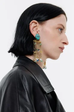 Mujer BIMBA Y LOLA Pendientes<Pendientes Piedras Multicolores