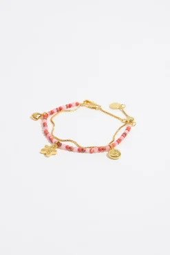 Mujer BIMBA Y LOLA Pulseras<Pulsera Doble Estrella De Mar Coral