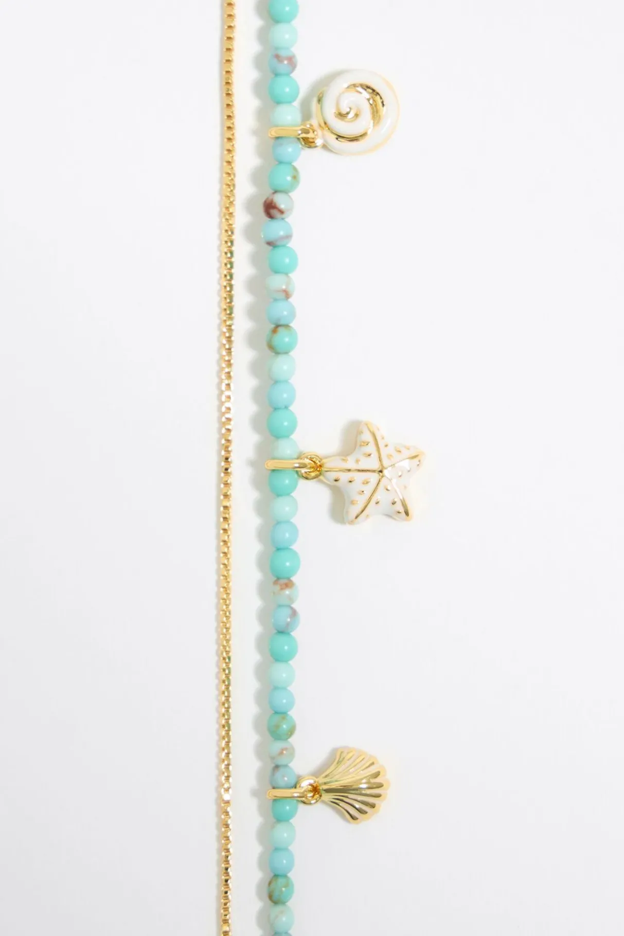 Mujer BIMBA Y LOLA Pulseras<Pulsera Doble Estrella De Mar Turquesa