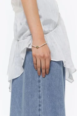 Mujer BIMBA Y LOLA Pulseras<Pulsera Doble Logo Candy Perlas Negro