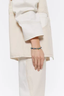 Mujer BIMBA Y LOLA Bisuteria<Pulsera Doble Piedras Multicolores Y Cadena Dorada