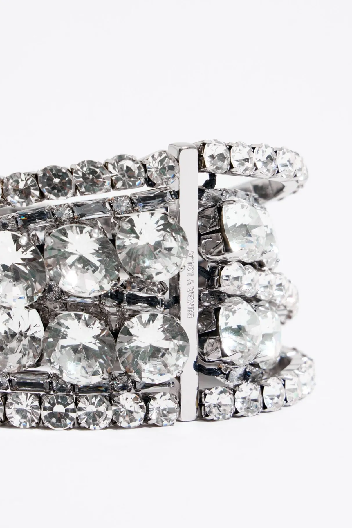 Mujer BIMBA Y LOLA Pulseras<Pulsera Elastica Cristales Plateada