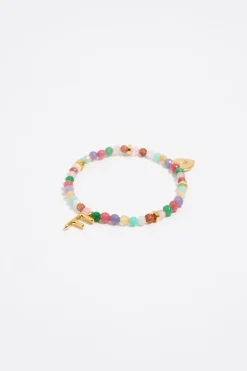 Mujer BIMBA Y LOLA Abecedario<Pulsera Letra F Piedras Multicolores