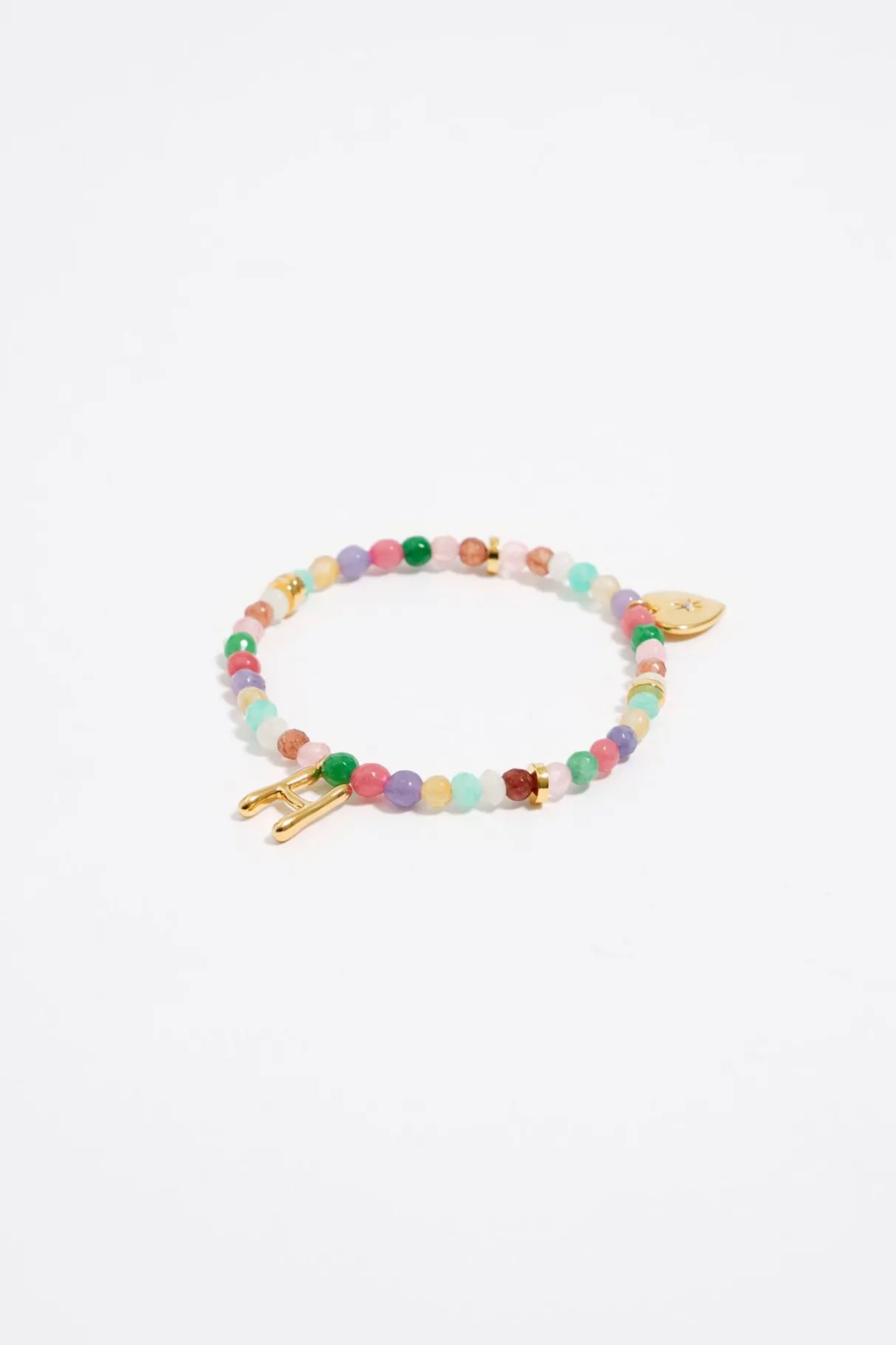 Mujer BIMBA Y LOLA Abecedario<Pulsera Letra H Piedras Multicolores