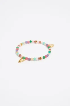 Mujer BIMBA Y LOLA Abecedario<Pulsera Letra V Piedras Multicolores