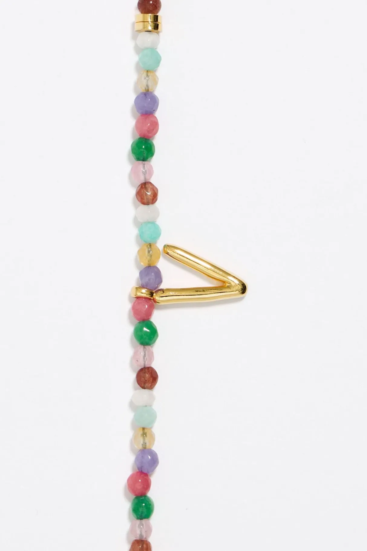 Mujer BIMBA Y LOLA Abecedario<Pulsera Letra V Piedras Multicolores