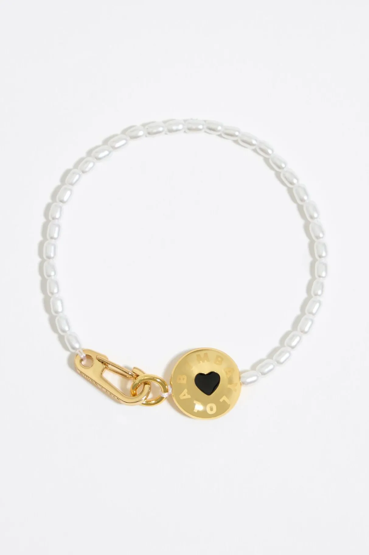 Mujer BIMBA Y LOLA Pulseras<Pulsera Logo Candy Perlas Blanca