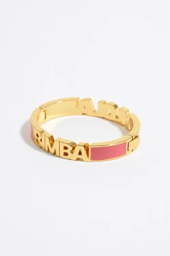 Mujer BIMBA Y LOLA Pulseras<Pulsera Logo Esmalte Coral