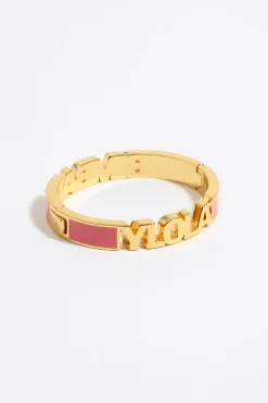 Mujer BIMBA Y LOLA Pulseras<Pulsera Logo Esmalte Coral