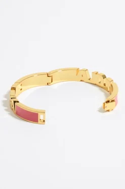 Mujer BIMBA Y LOLA Pulseras<Pulsera Logo Esmalte Coral