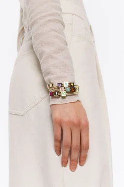 Mujer BIMBA Y LOLA Pulseras<Pulsera Muelle Logo Dorada