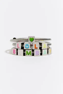 Mujer BIMBA Y LOLA Pulseras<Pulsera Muelle Logo Plateada