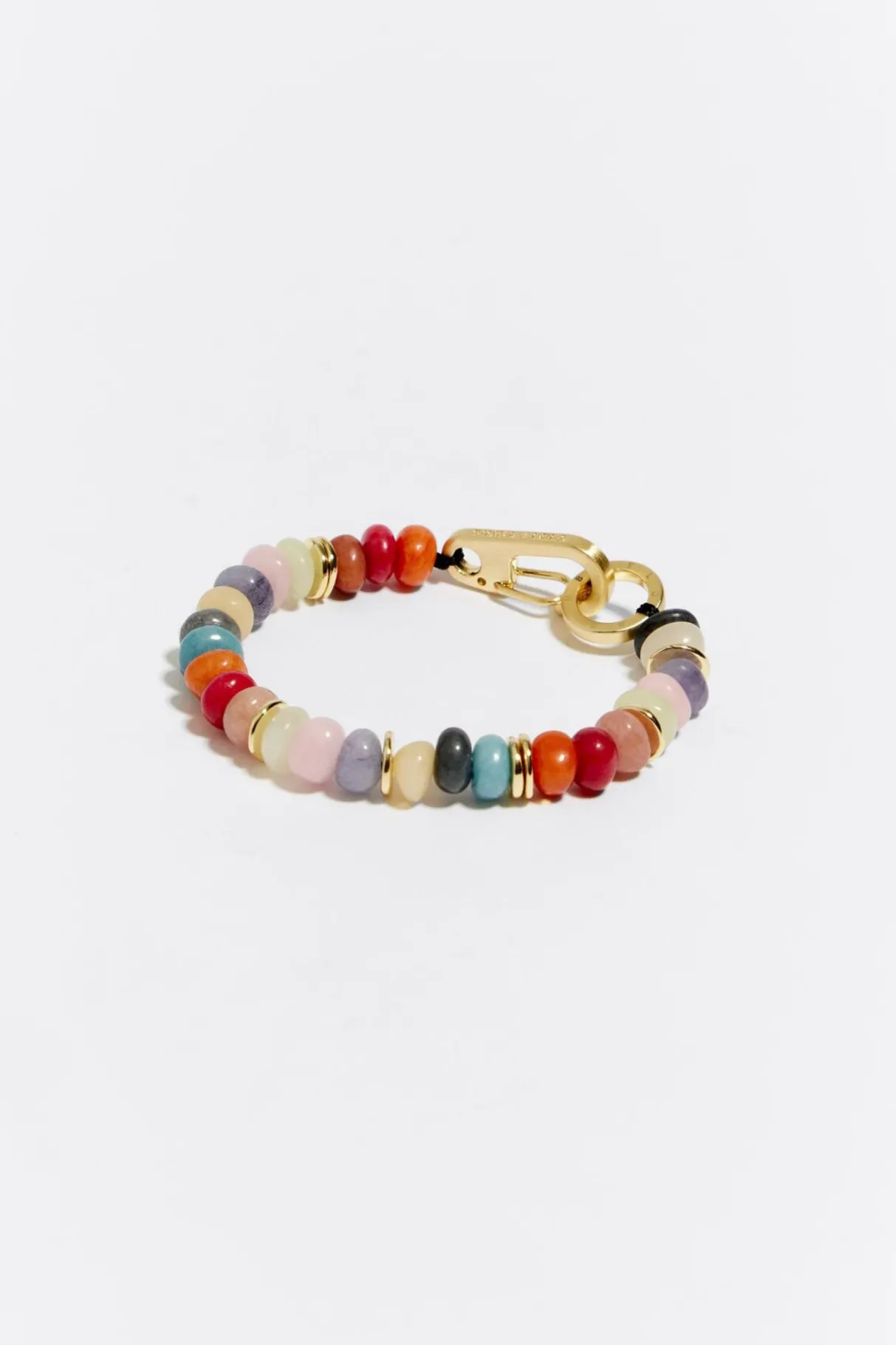 Mujer BIMBA Y LOLA Pulseras<Pulsera Piedras Multicolores Dorada Mate