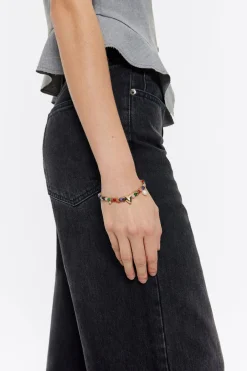 Mujer BIMBA Y LOLA Pulseras<Pulsera Piedras Y Corazon Dorada