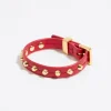 Mujer BIMBA Y LOLA Pulseras<Pulsera Piel Tachas Roja