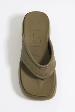 Mujer BIMBA Y LOLA Sandalias<Sandalia Cuna Alta Piel Caqui