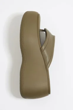 Mujer BIMBA Y LOLA Sandalias<Sandalia Cuna Alta Piel Caqui