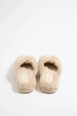 Mujer BIMBA Y LOLA Sandalias<Sandalia Plana Pelo Beige