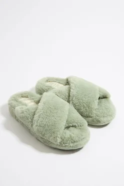 Mujer BIMBA Y LOLA Sandalias<Sandalia Plana Pelo Verde