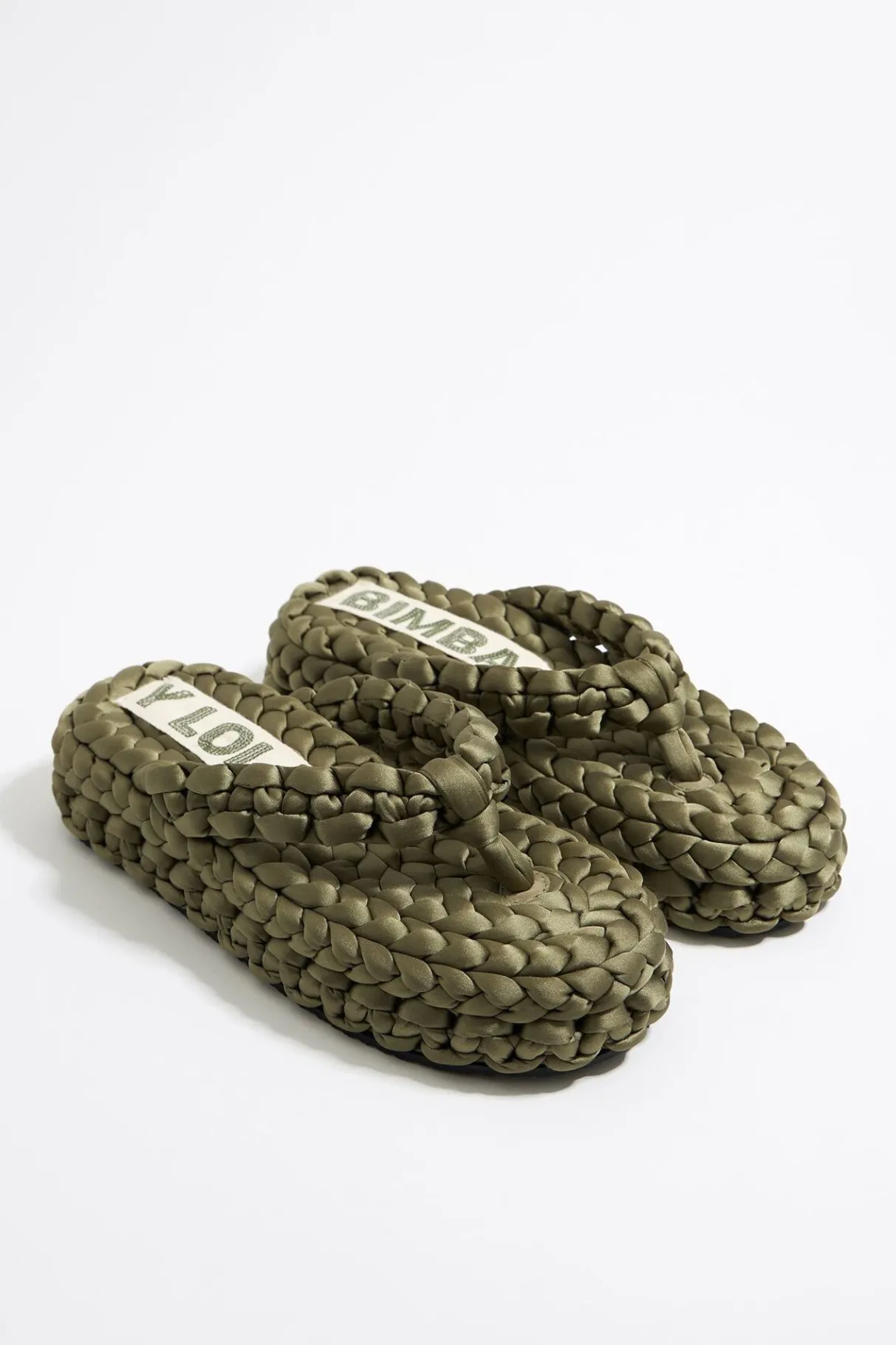 Mujer BIMBA Y LOLA Sandalias<Sandalia Plana Trenzado Verde