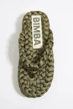 Mujer BIMBA Y LOLA Sandalias<Sandalia Plana Trenzado Verde