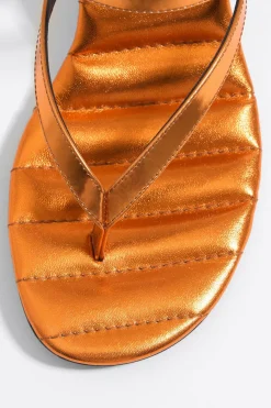 Mujer BIMBA Y LOLA Sandalias<Sandalia Tacon Tiras Piel Naranja