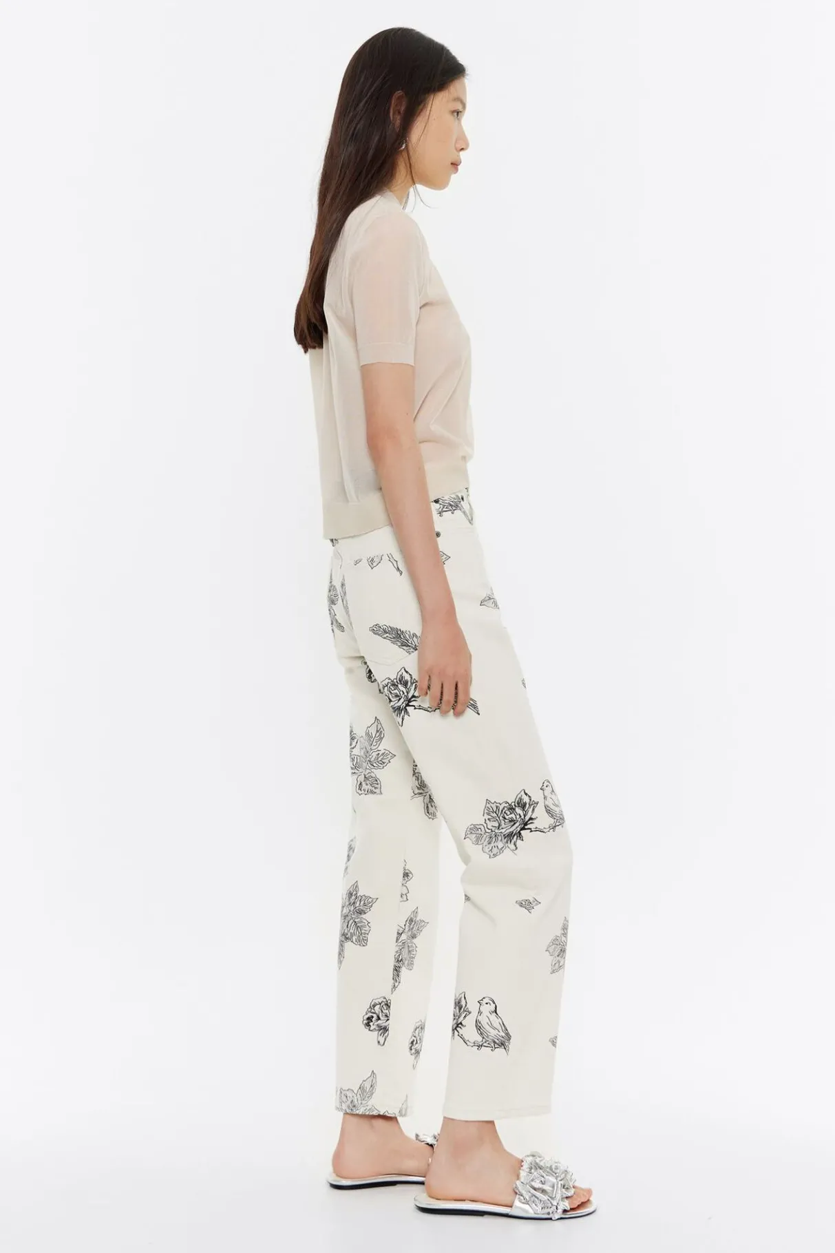 Mujer BIMBA Y LOLA Total Look<Straight Cropped - Vaquero Canary Pop Blanco