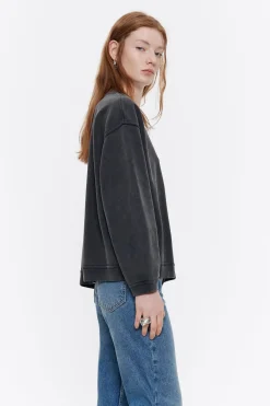 Mujer BIMBA Y LOLA Punto<Sudadera Logo Estampado Negra