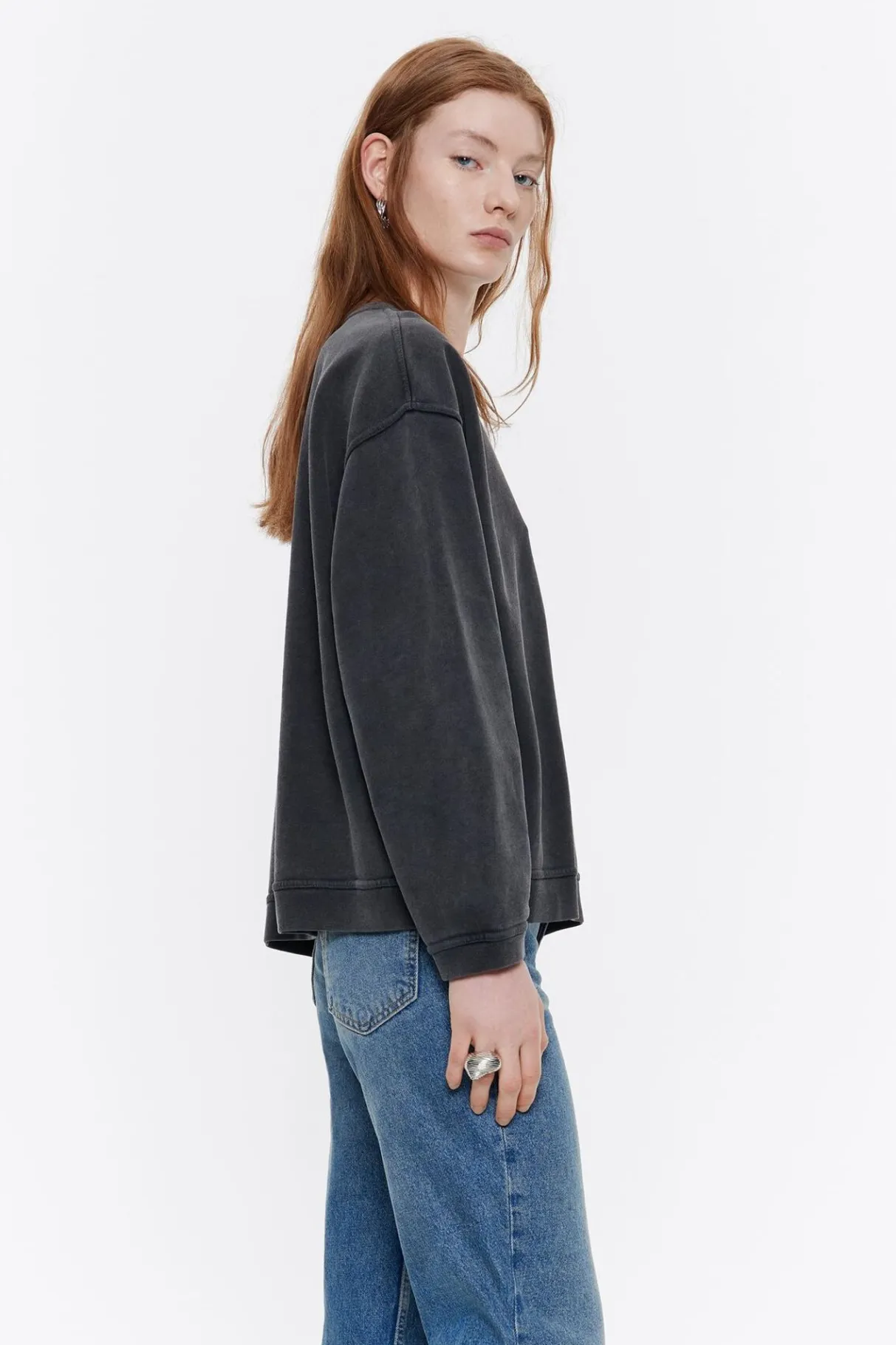 Mujer BIMBA Y LOLA Punto<Sudadera Logo Estampado Negra